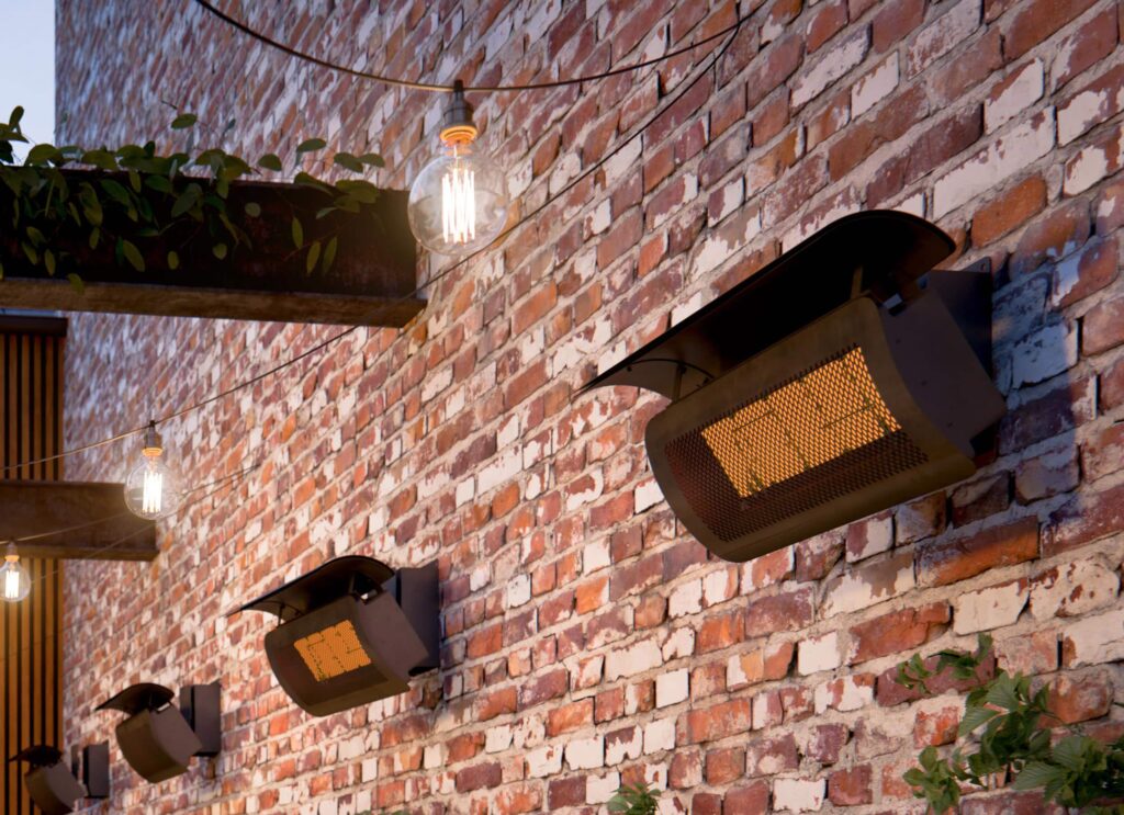 Buiten Gasverwarmer Wandmontage